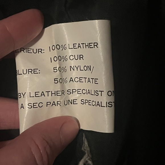 Out Of Bounds Vintage Fringe Cropped Leather Coat - Picture 3 of 9